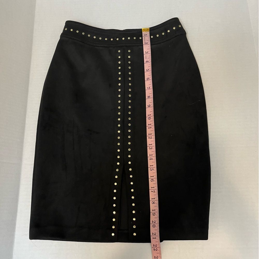 White House Black Market Faux Suede Studded Pencil Skirt - Picture 14 of 16